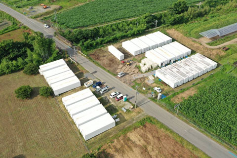 京都府南丹市 コンテナ温室農場